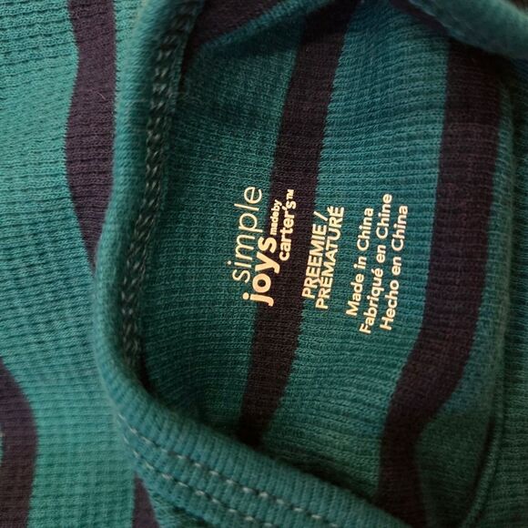 Carters Preemie Baby Long Sleeve Onsie Set With Pants NWOT - Picture 7 of 7